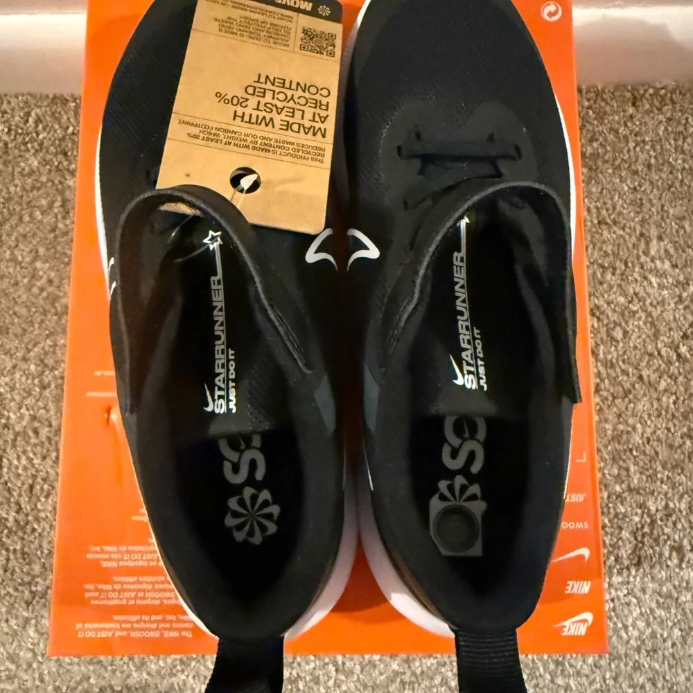 Nike Kids' Black and White Athletic Shoes